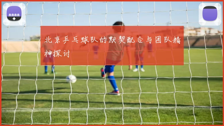 北京乒乓球队的默契配合与团队精神探讨